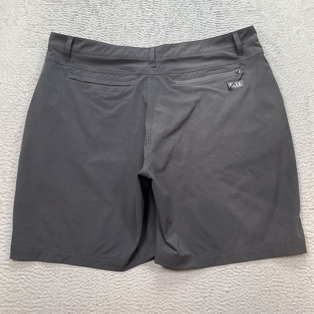 Saxx Go To Town 2 n 1 Shorts Mens Size 40 Gray Ballpark Pouch 8" - Picture 10 of 12